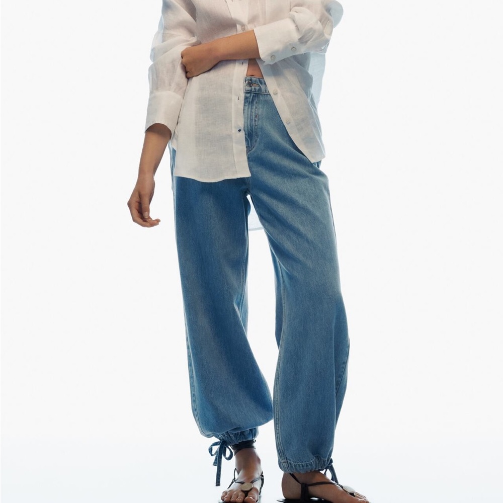 Zara high waisted wide leg